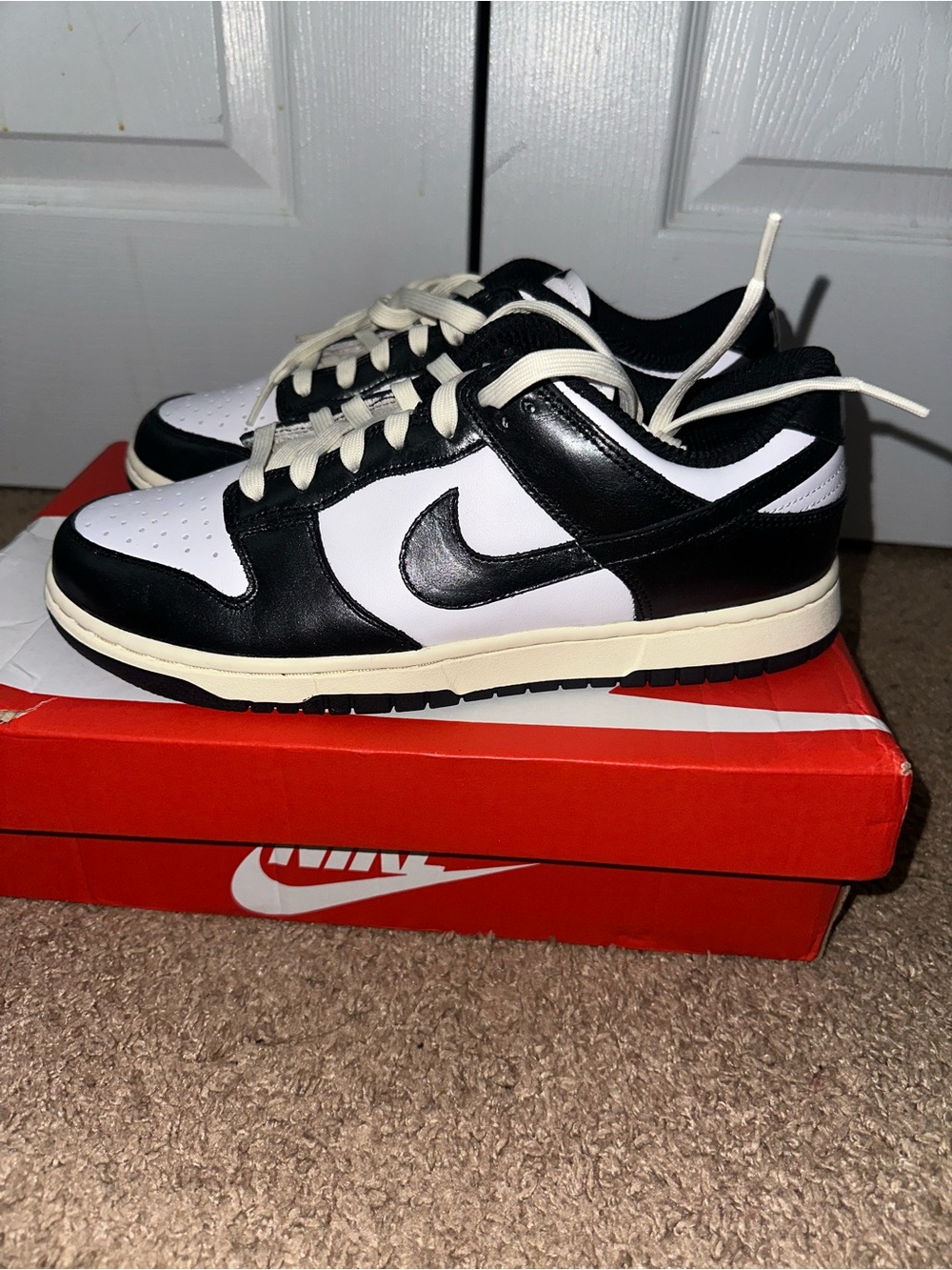 Nike Dunk Low 'Vintage Panda' Shoes- 9.5W, 8M